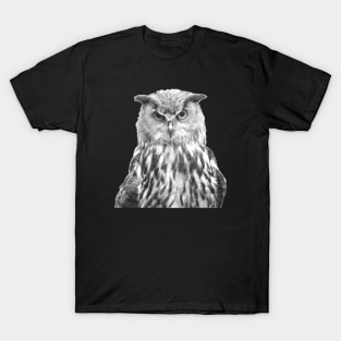 Black and White Owl T-Shirt